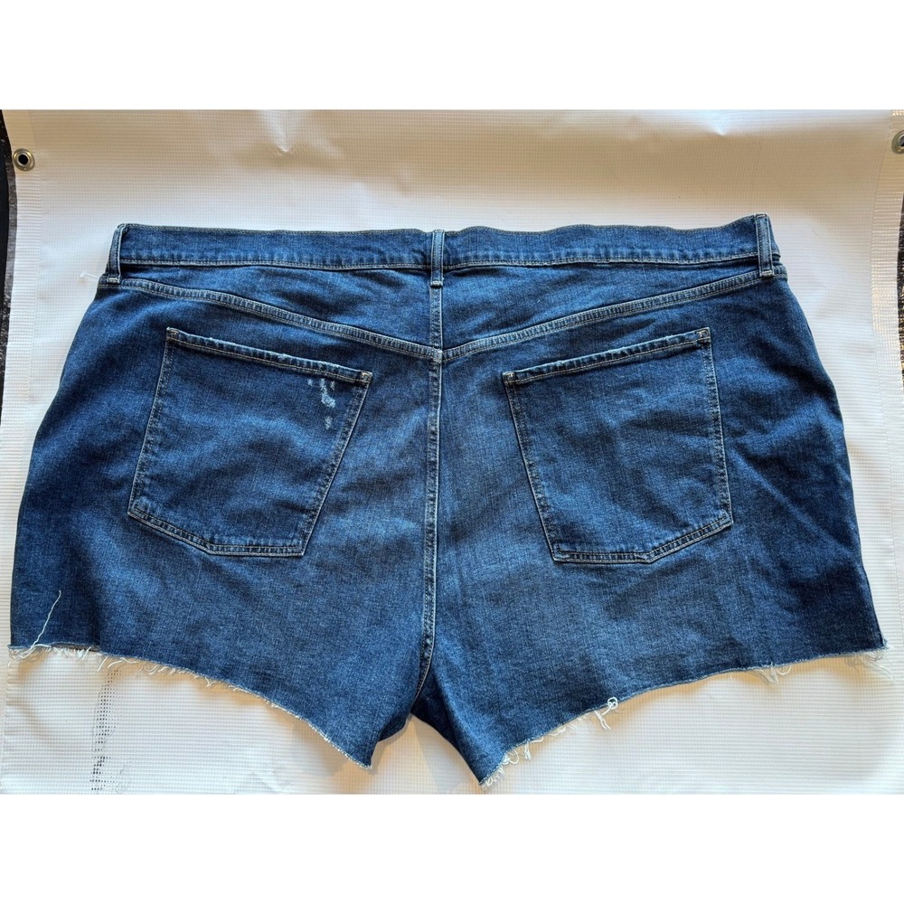 NWT American Flag Embroidered Denim Cutoff Shorts Womens Size Plus Size 24 - Picture 3 of 4